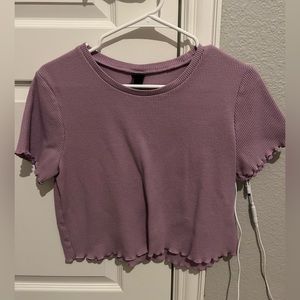 Purple babydoll tee